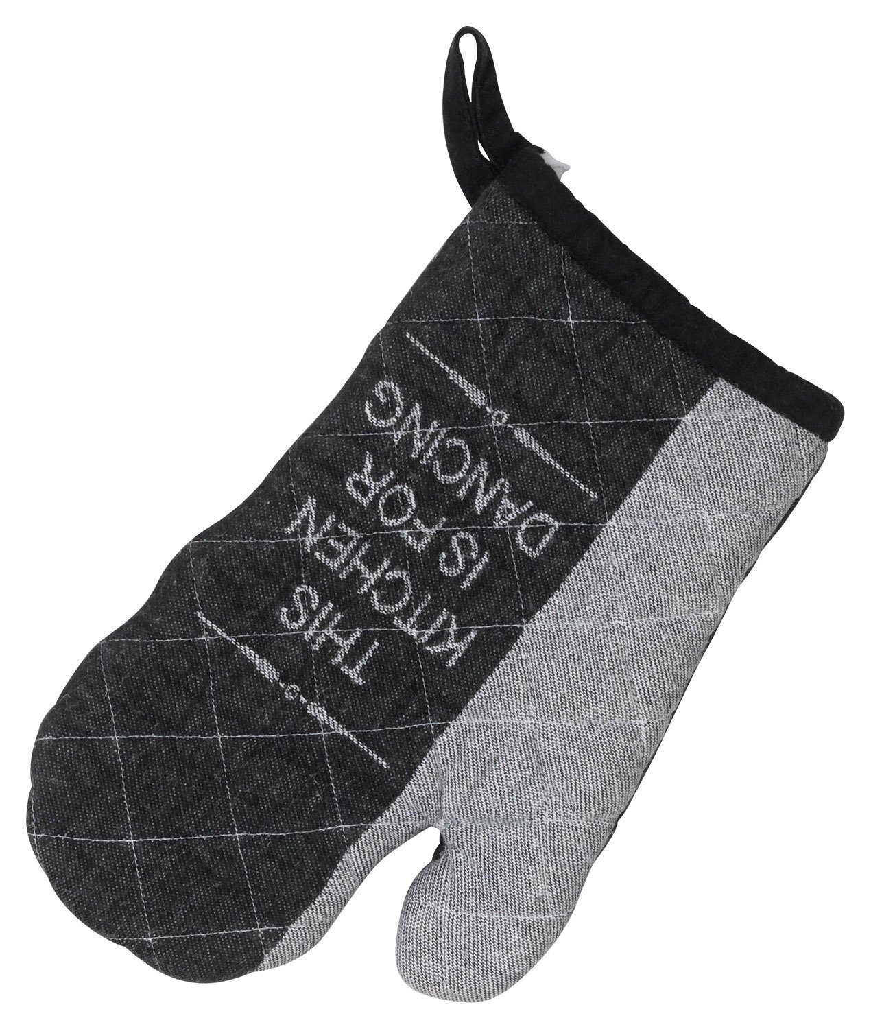kela Auflaufform Topfhandschuh GIANNA, Schwarz, B 18 cm, L 28 cm, Baumwolle