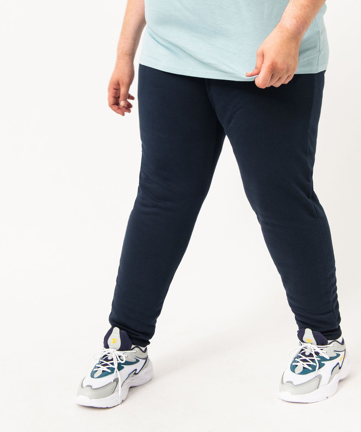 Pantalon de jogging homme molletonné bleu | GEMO