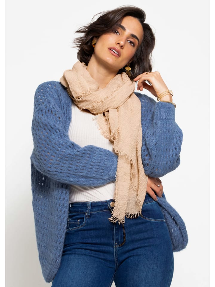 SASSYCLASSY Musselin Schals in Beige günstig kaufen onesize