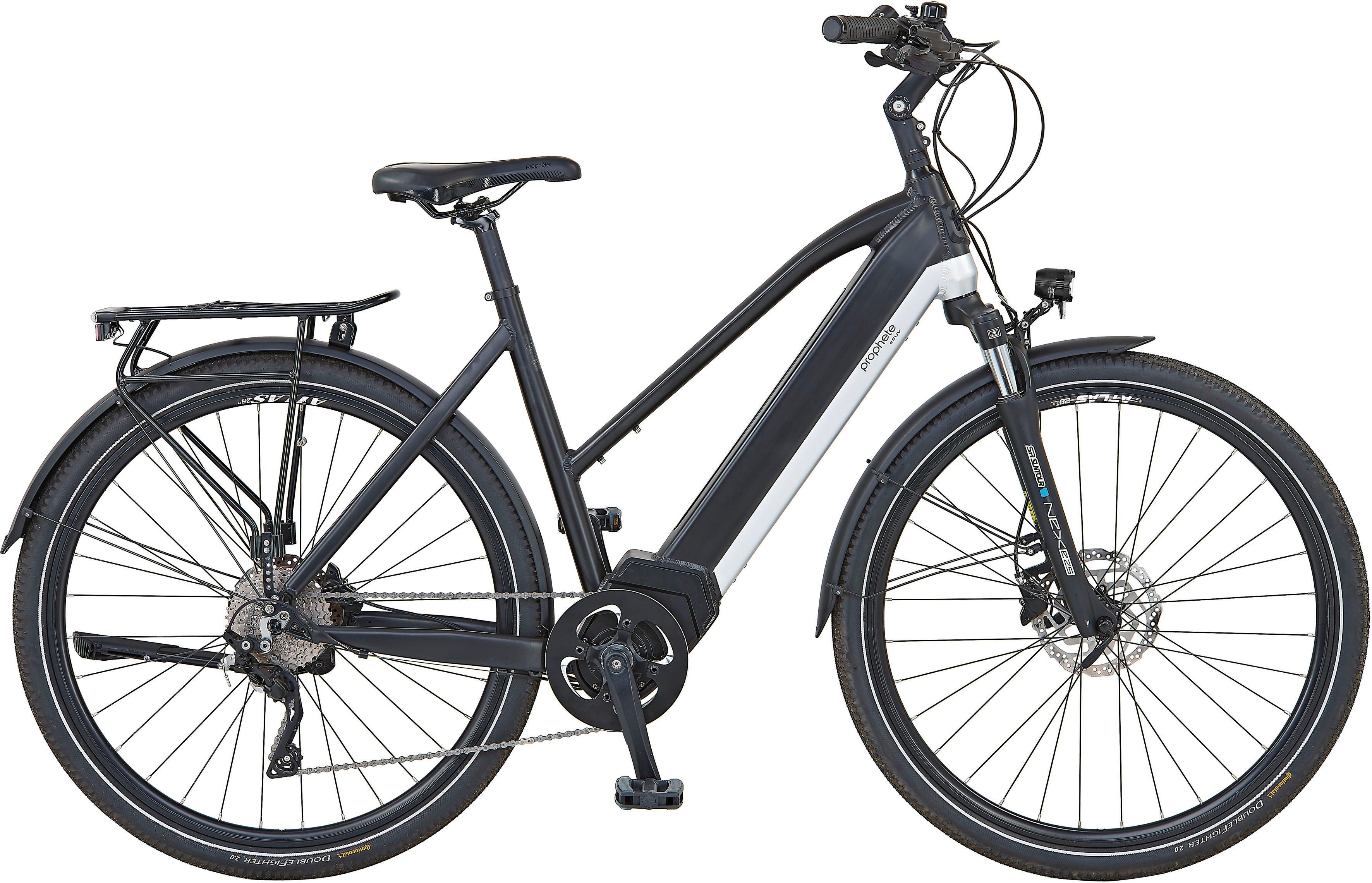 Prophete E-Bike eSUV 23.ETS.15, 10 Gang Shimano Deore Xt Schaltwerk, Kettenschaltung, Mittelmotor, 630 Wh Akku