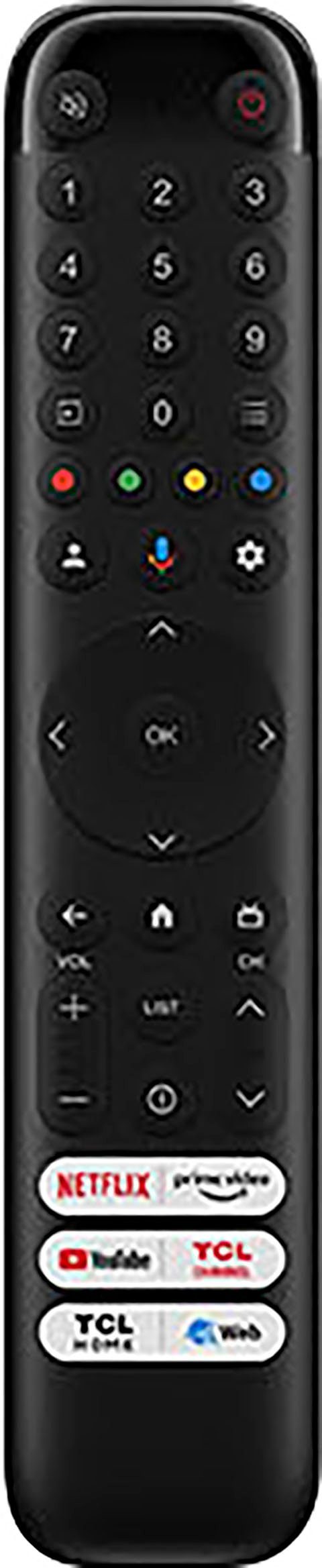 TCL 55C743X1 QLED-Fernseher (139 cm/55 Zoll, 4K Ultra HD, Android TV, Google TV, Smart-TV)