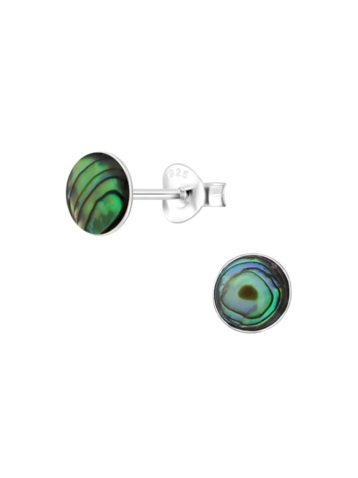 Alexander York Ohrstecker MUSCHELPERLMUTT abalone 6 mm in 925 Sterling Silber, 2-tlg. günstig kaufen onesize