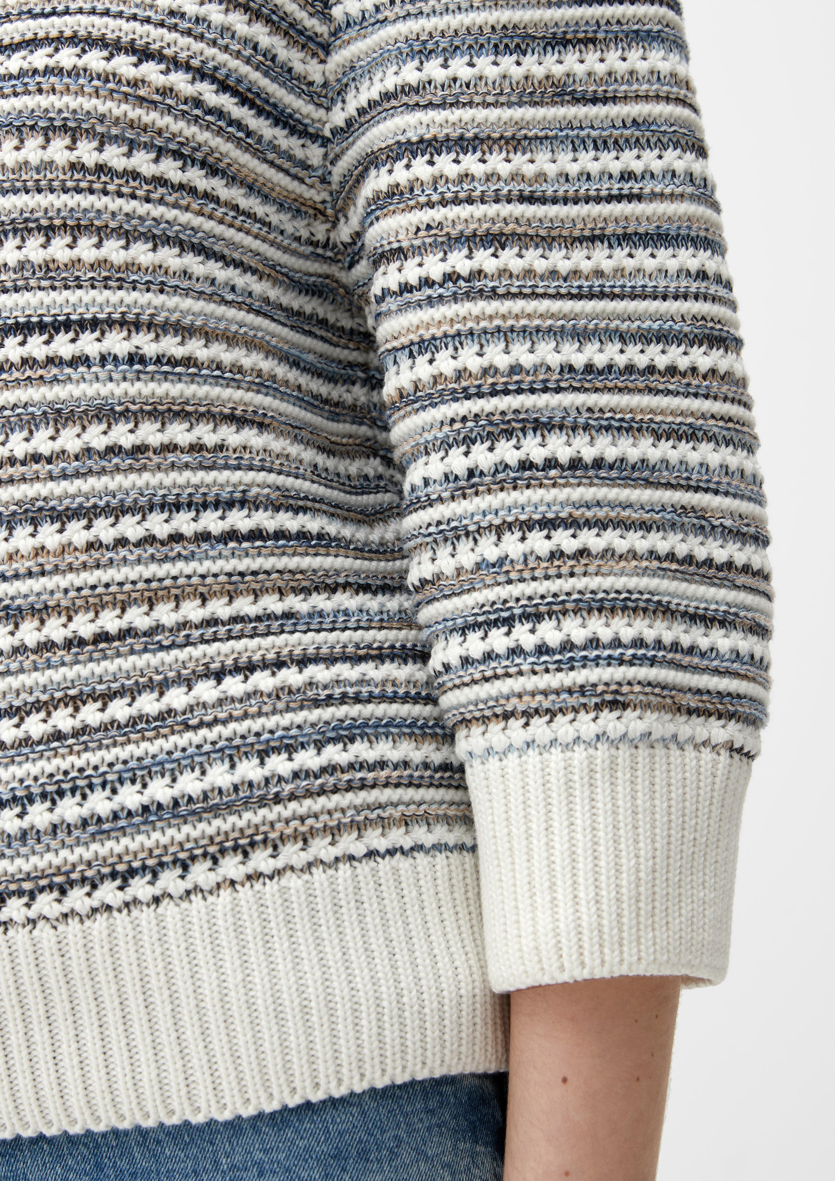 Strickpullover mit Streifen  2126971-02X4