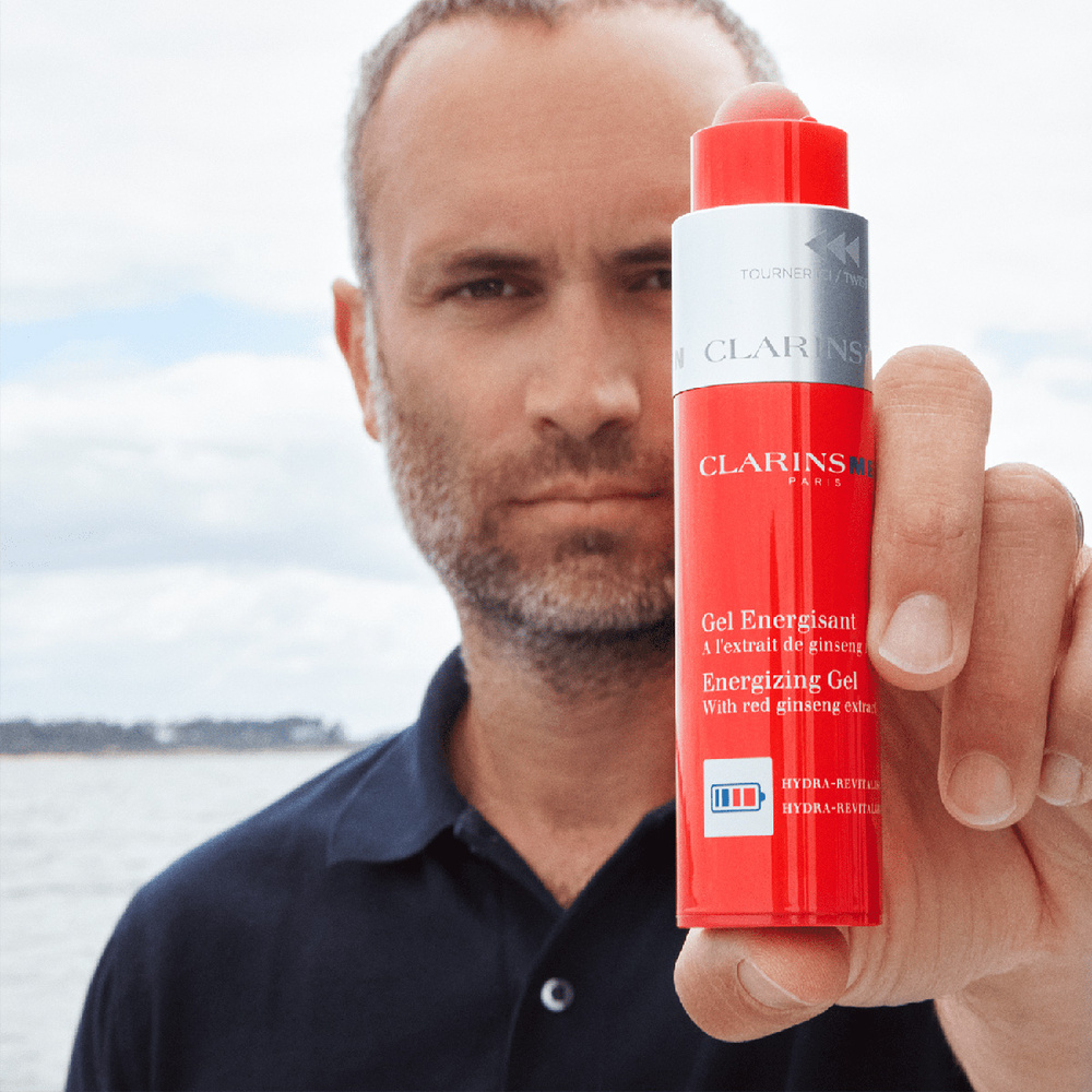 Clarins Gel Energisant  A l'extrait de ginseng rouge Soin visage homme
