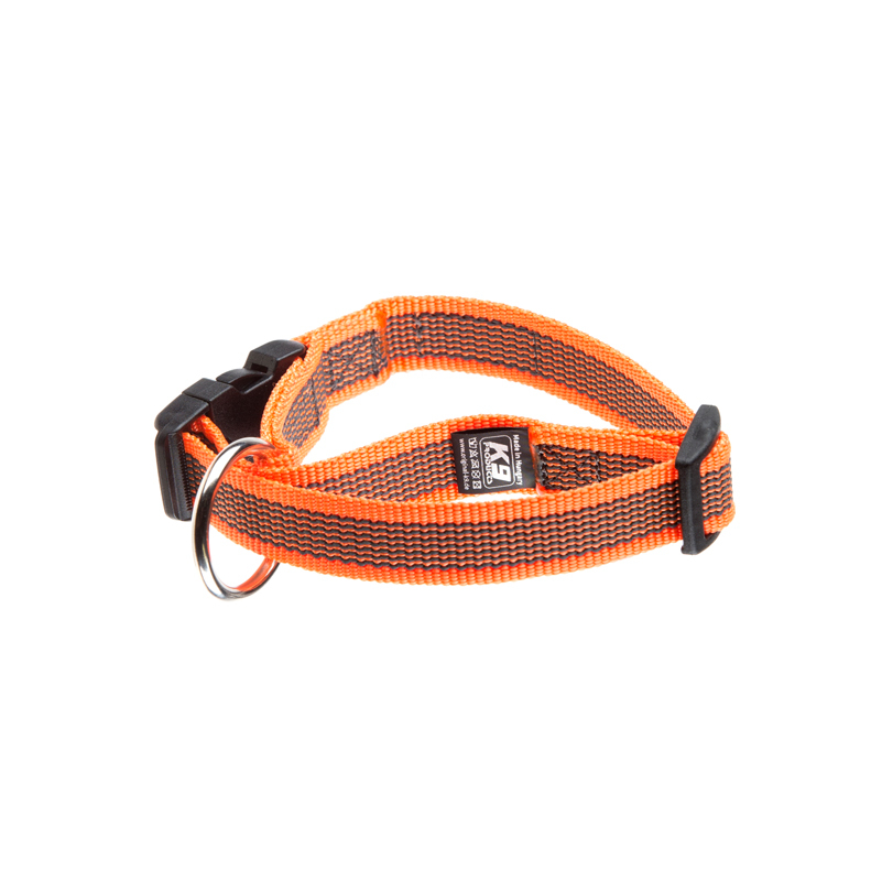 JULIUS-K9 Hundehalsbänder JULIUS-K9 Halsband 20mm x 27-42cm orange/ grau