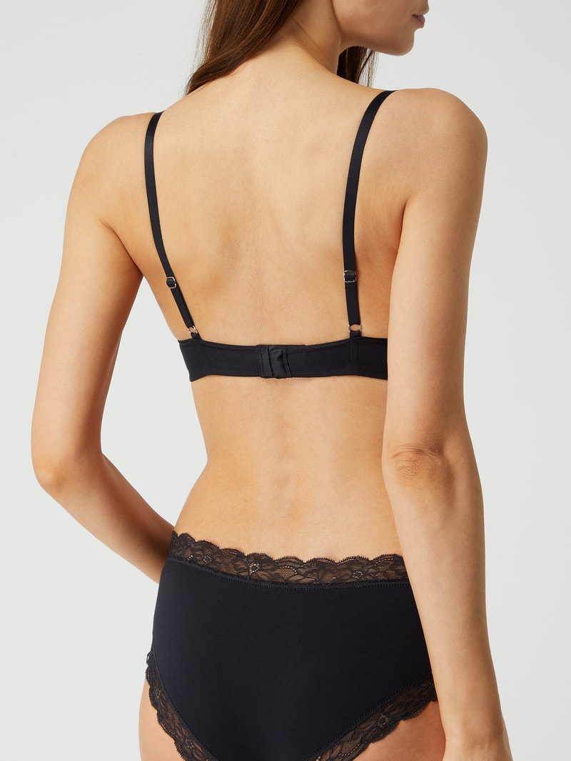 Soft-BH mit wattierten Cups Modell 'Cotton Lace Light' in schwarz