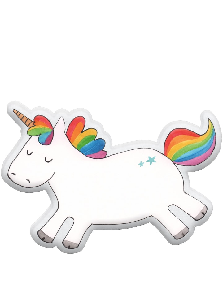 Mr. & Mrs. Panda Kissen Kuscheltier Einhorn Happy ohne Spruch in Transparent günstig kaufen