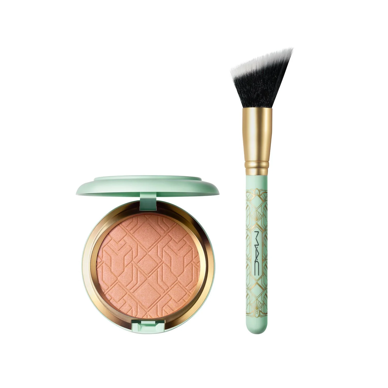 Blush With Fame Kit - Set za šminkanje, Kompaktno rumenilo, Kistovi, Kist za šminkanje