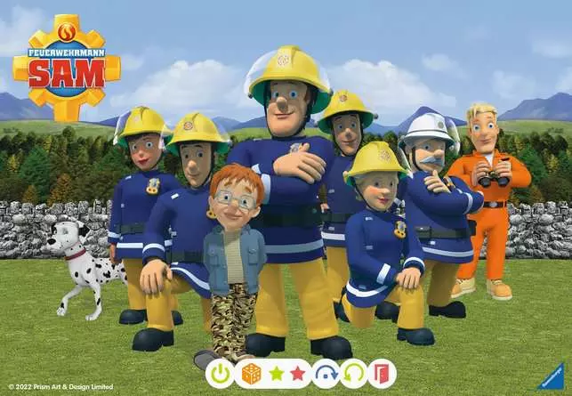 Kinderpuzzle ab 4 Jahren - tiptoi® Puzzle für kleine Entdecker: Feuerwehrmann Sam - 24 Teile
