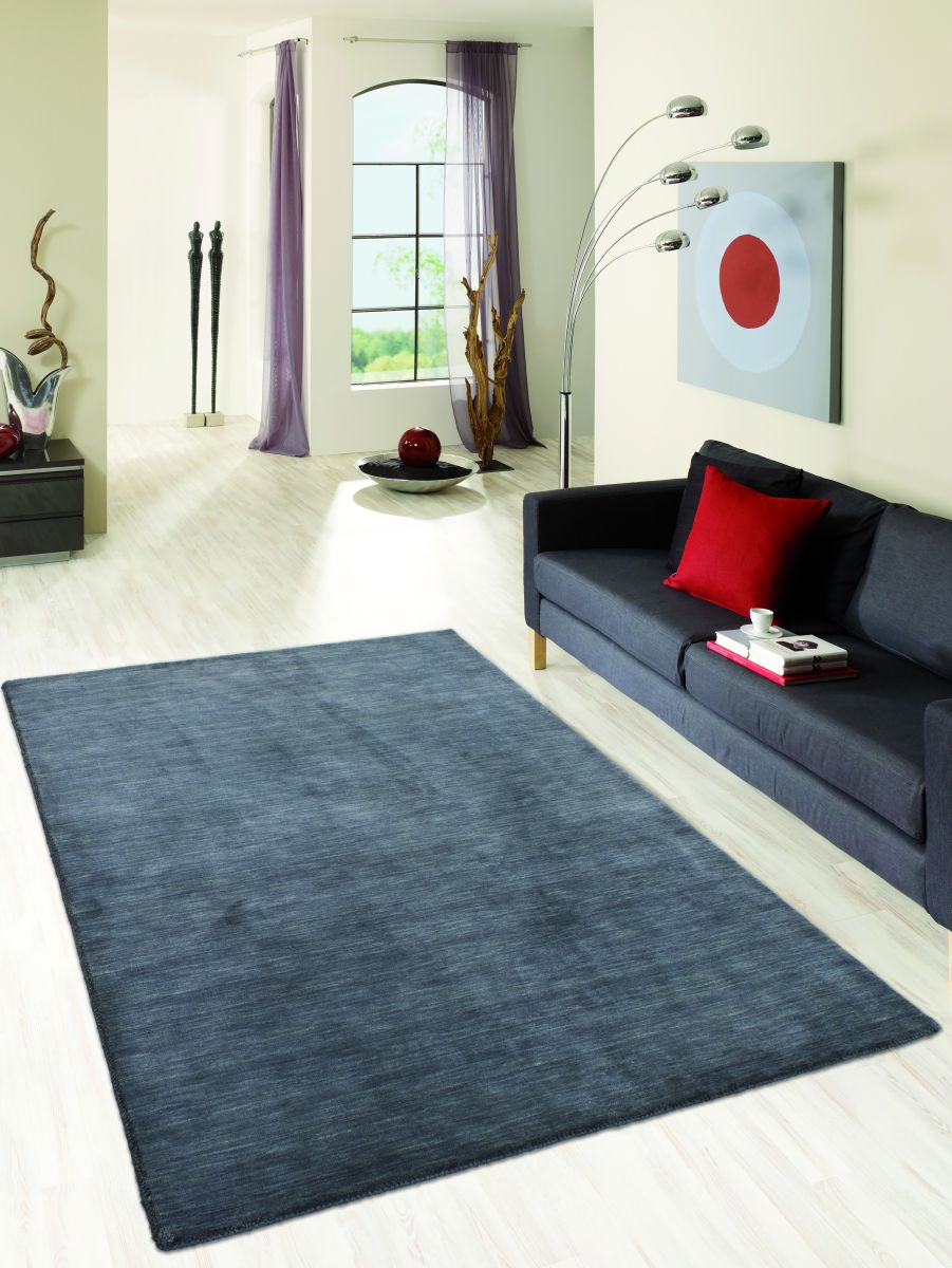 Handloom aus Indien Nonza Grau 70 x 140 cm