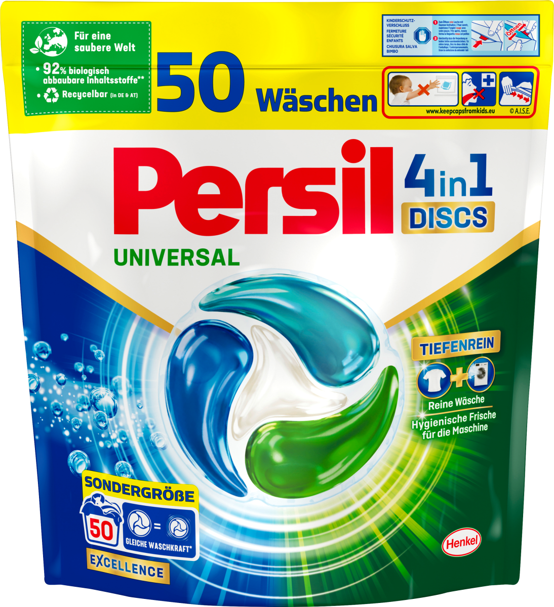 Vollwaschmittel Universal Discs, 50 Wl