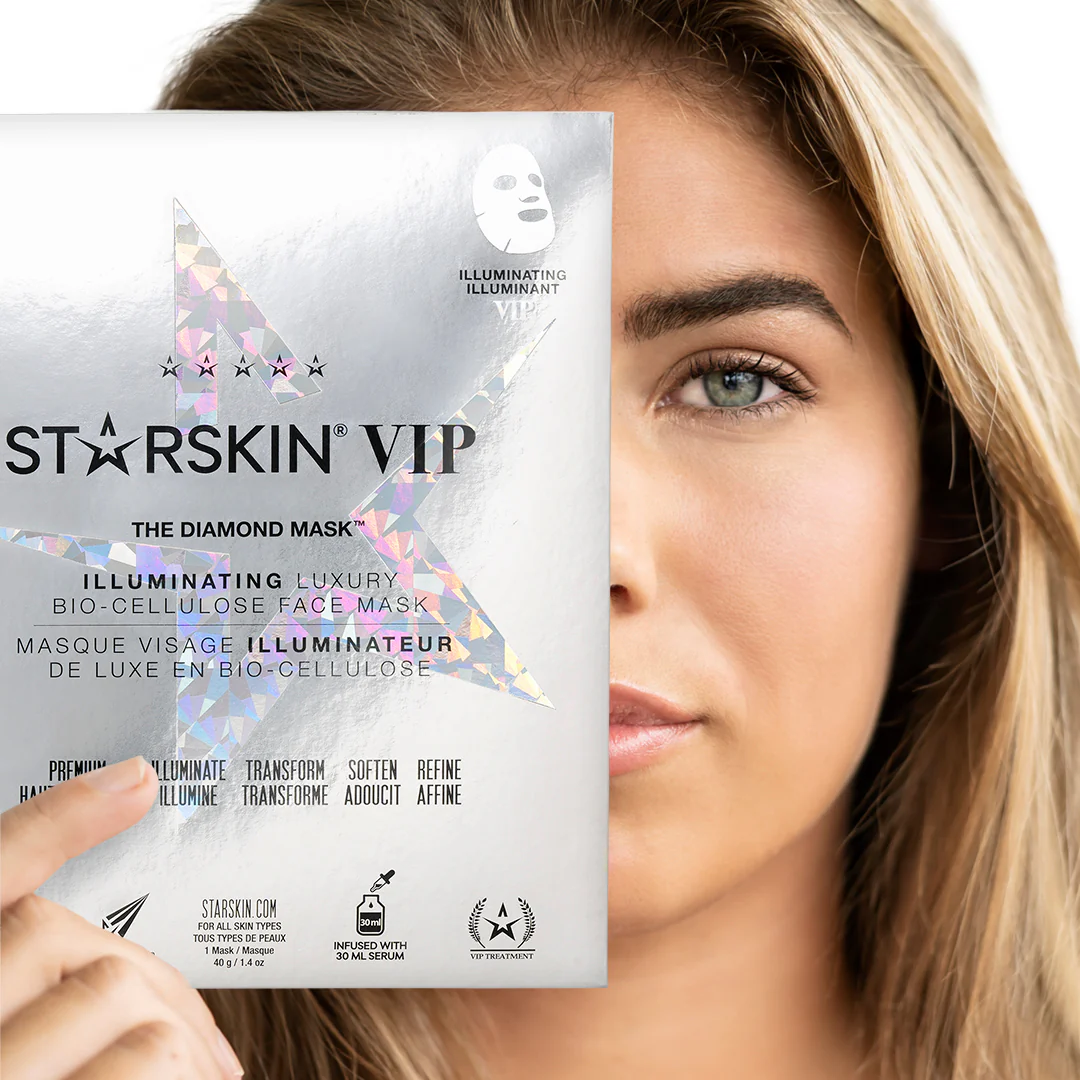 VIP VIP THE DIAMOND MASK™ Leuchtende Bio-Cellulose-Gesichtsmaske - Leuchtende Gesichtsmaske