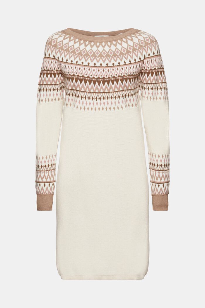 Strickkleid mit Jacquardmuster