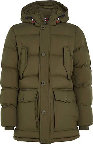 TOMMY HILFIGER Herren Steppjacke mit Kapuze CL ESSENTIAL ROCKIE PARKA