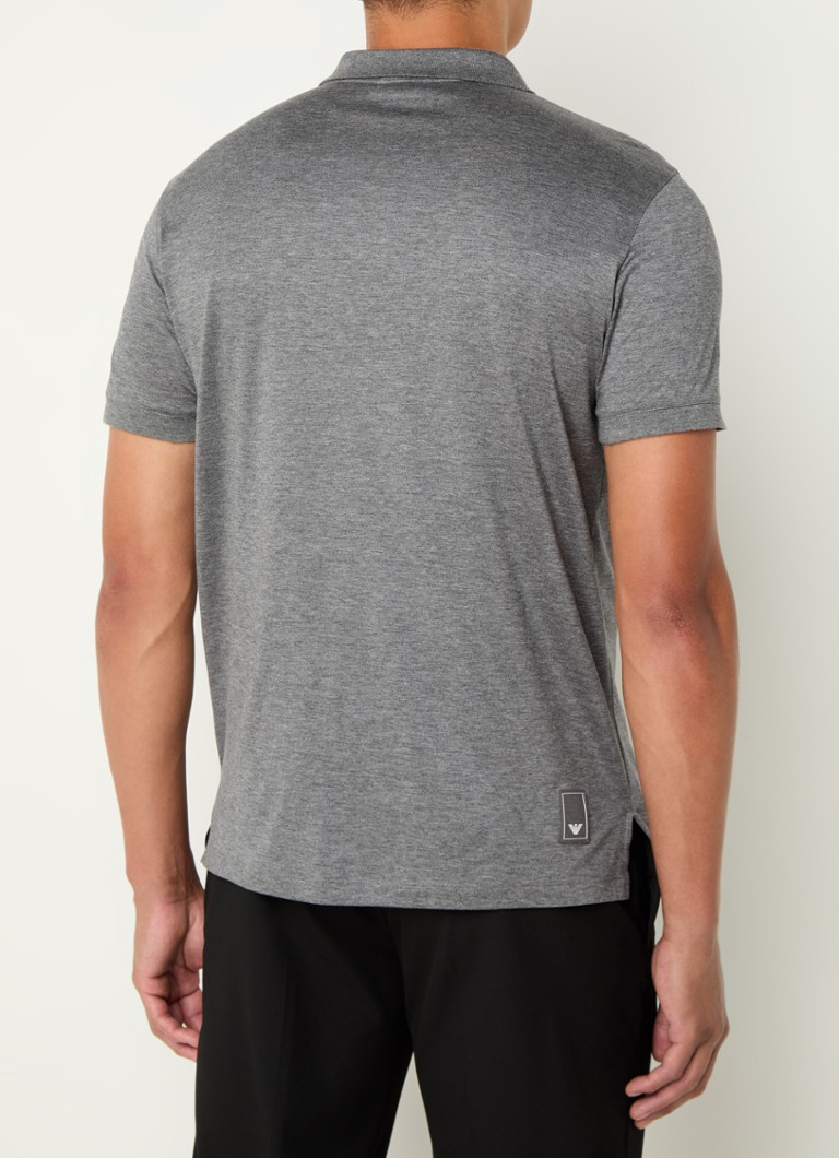 Emporio Armani polo majica regularnog kroja od mješavine liocela s logotipom i rastezljivim materijalom