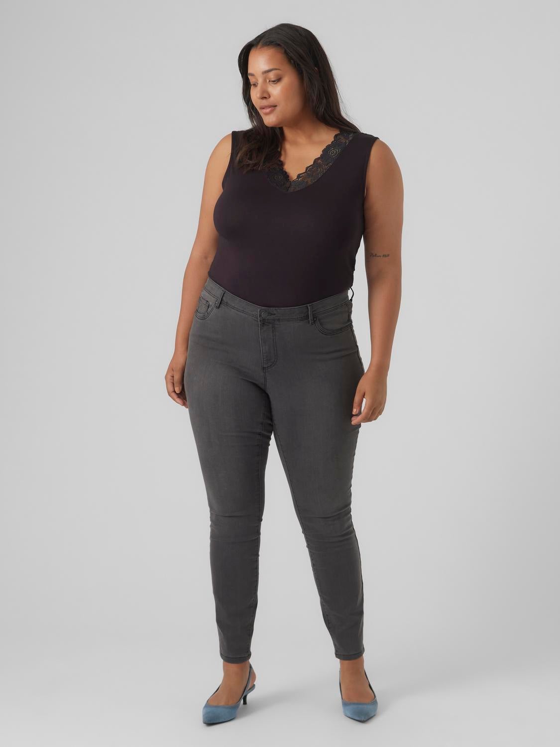 VMCFANYA Mid Rise Skinny Fit Jeans
