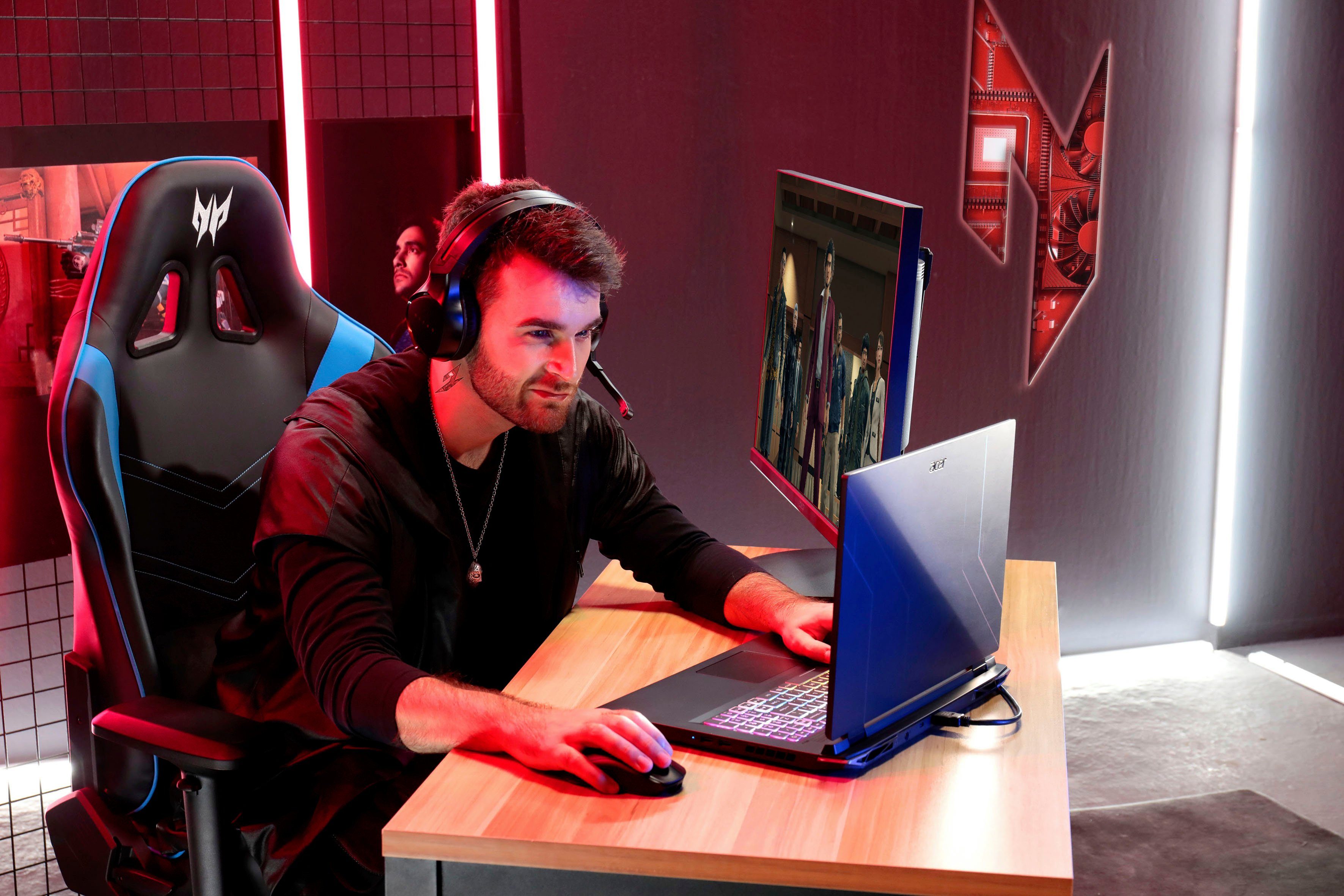 Acer Nitro 5 AN517-55-54BD Gaming-Notebook (43,9 cm/17,3 Zoll, Intel Core i5 12450H, GeForce RTX 4050, 512 GB SSD, Thunderbolt™ 4)