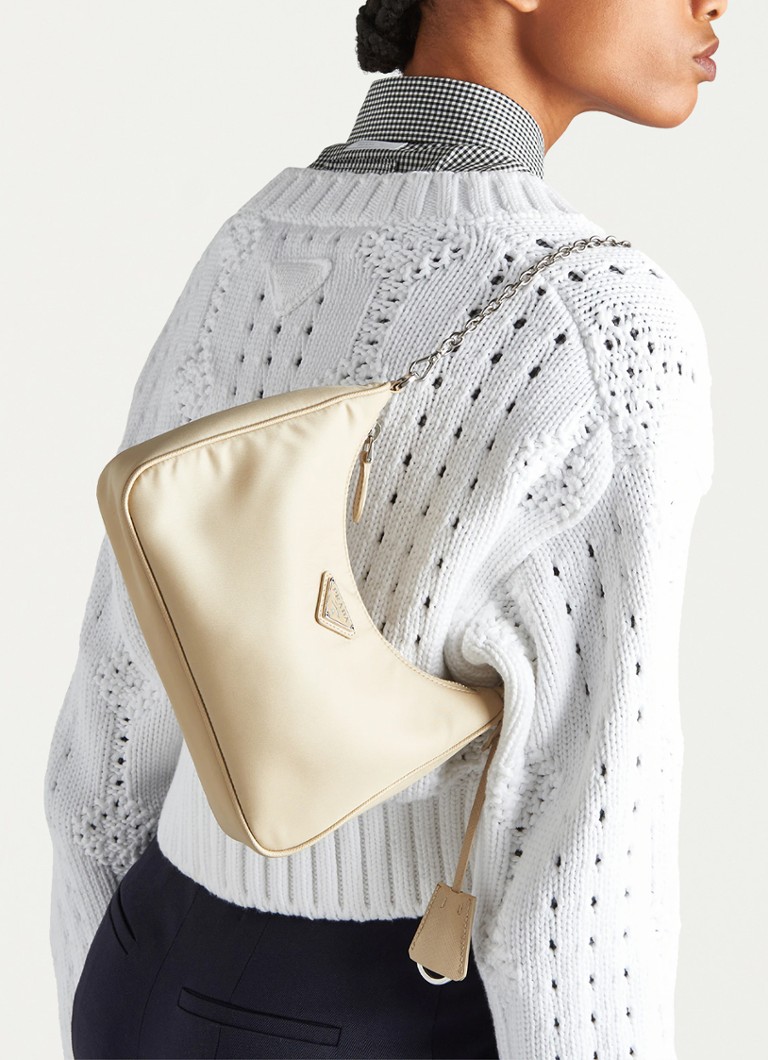 Sac bandoulière Prada Re-Edition 2005 en nylon avec détails en cuir