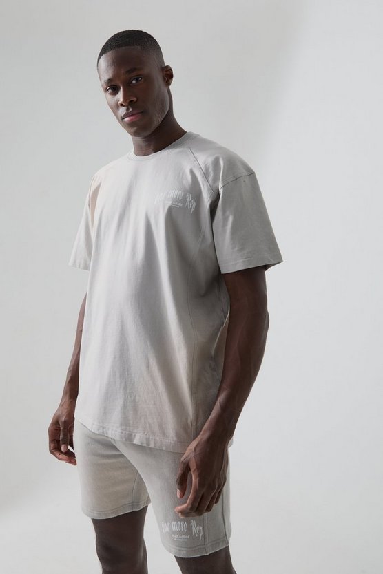 Man Active T-Shirt mit Vintage-Waschung