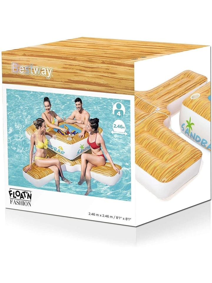 Bestway Schwimminsel Sandbar 246 x 246 cm in Mehrfarbig ab 8 Jahre günstig kaufen onesize