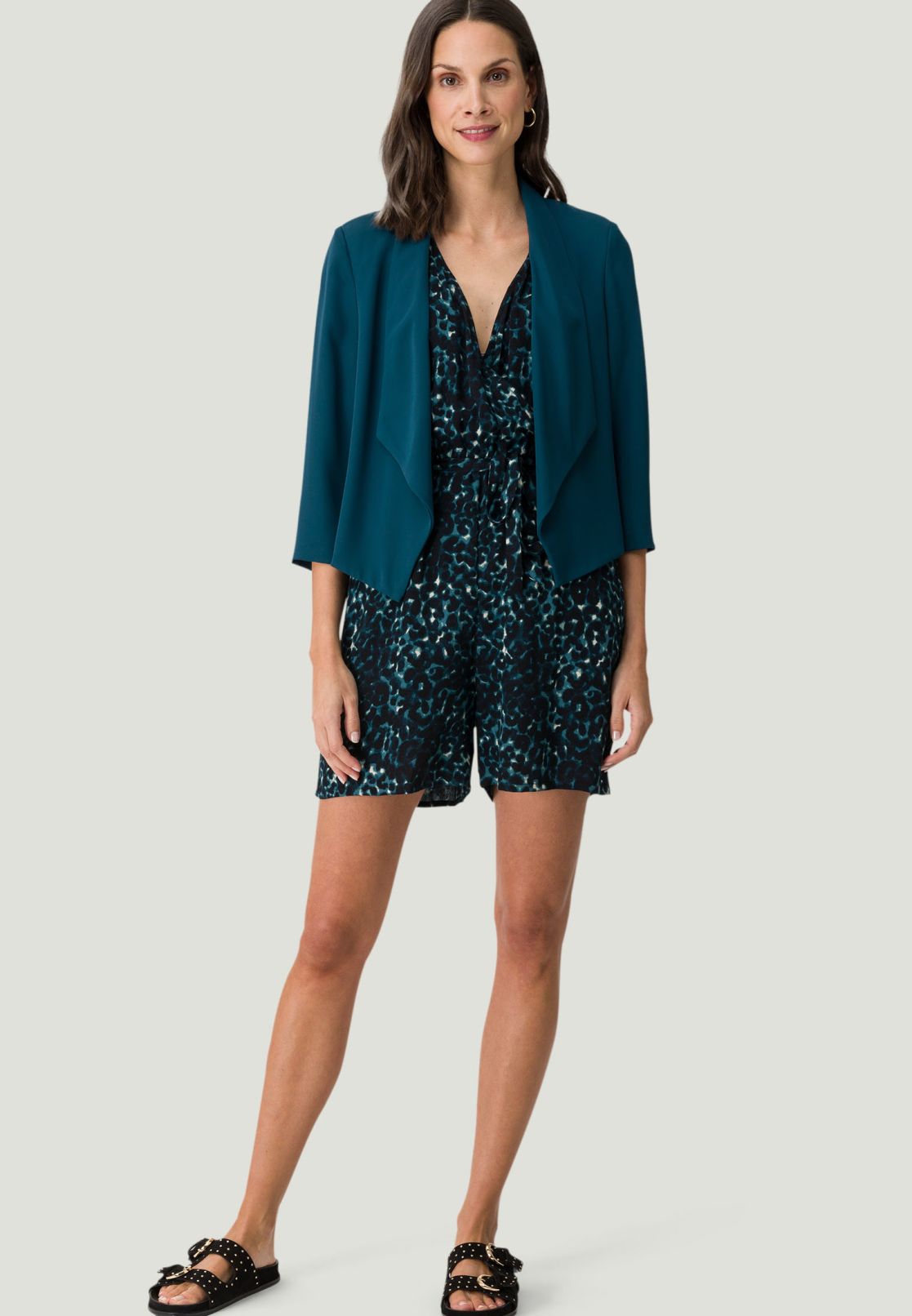 Jumpsuit mit Leoprint