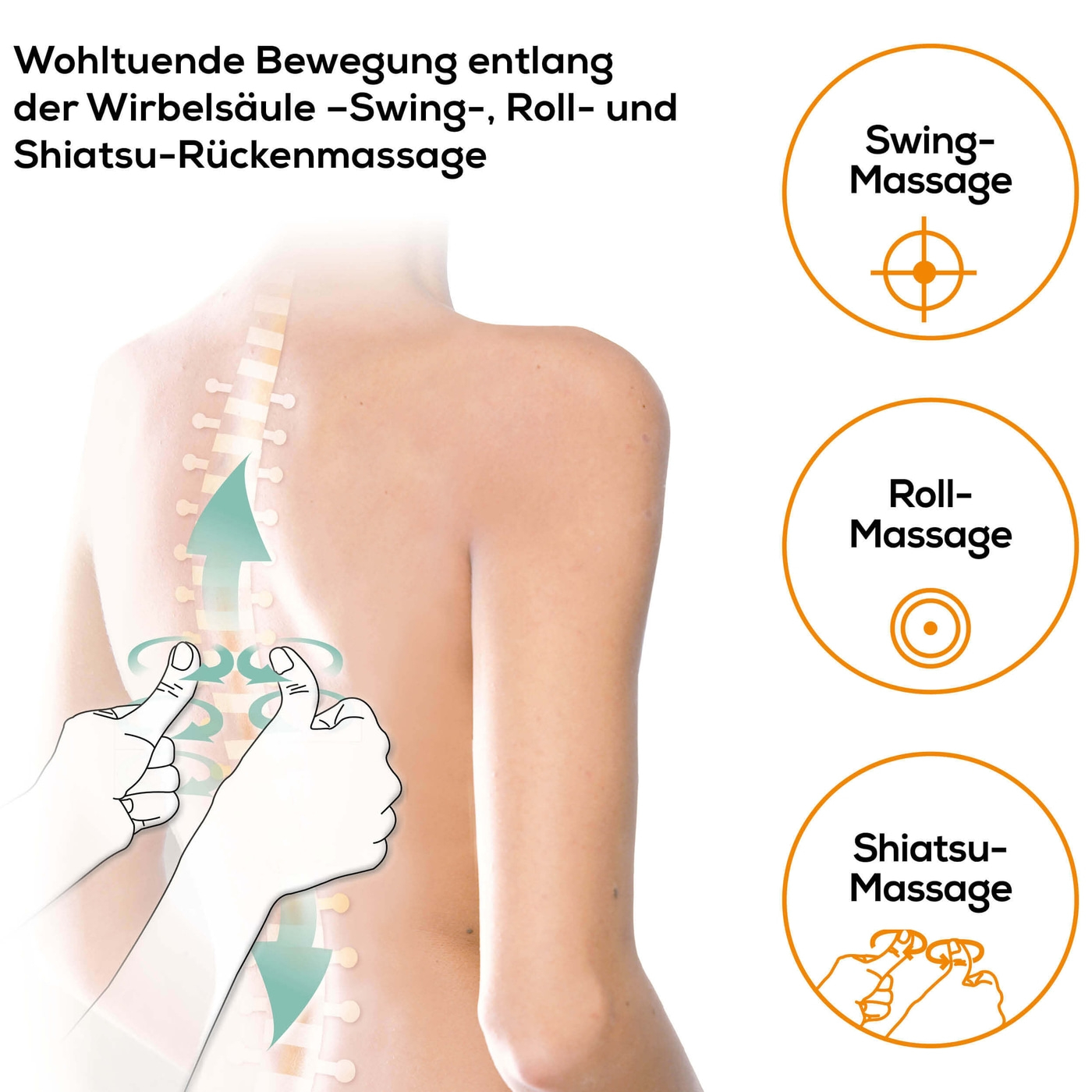 Beurer MG 315 Shiatsu Sitzauflage-Massagesitzauflage für tiefenwirksame Shiatsu, Rolling und Swing Massage