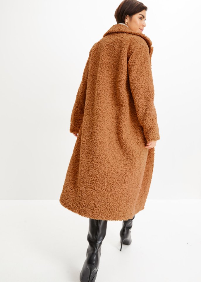 Mantel aus Teddyfleece