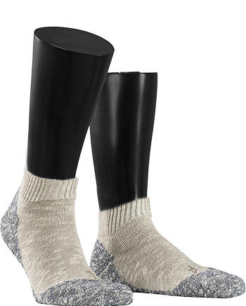 Falke, Serie Lodge Homepad, Socken, Baumwolle, greige meliert
