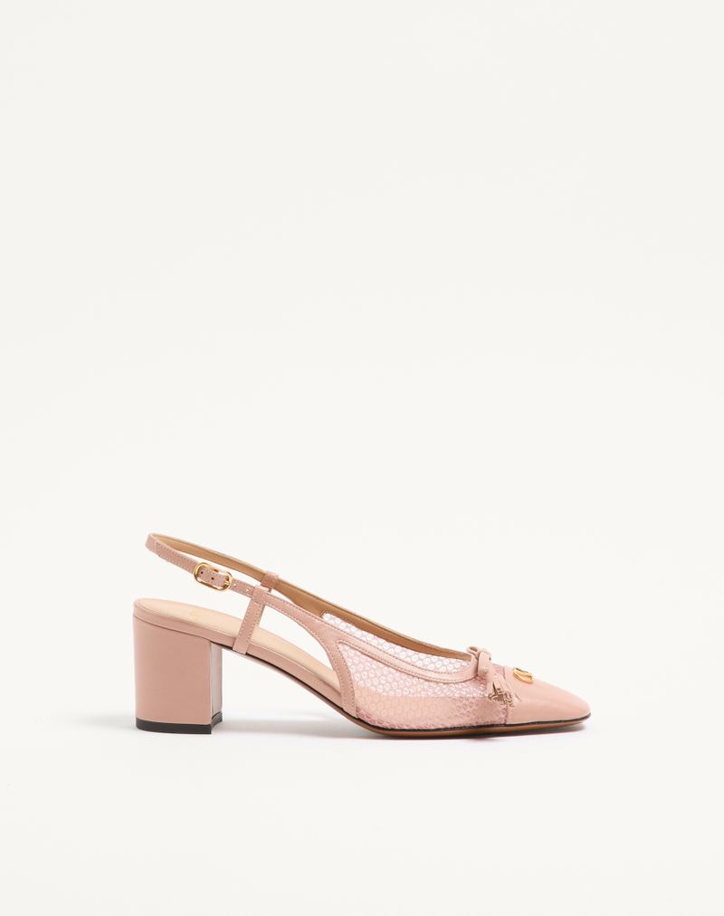 Valet Du Roi 60mm Mesh e Sapatos Slingback Infantis