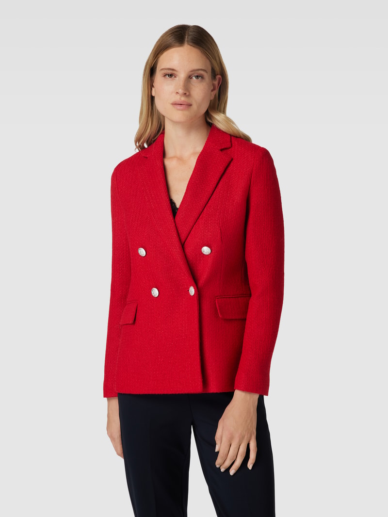 Blazer mit Pattentaschen in rot