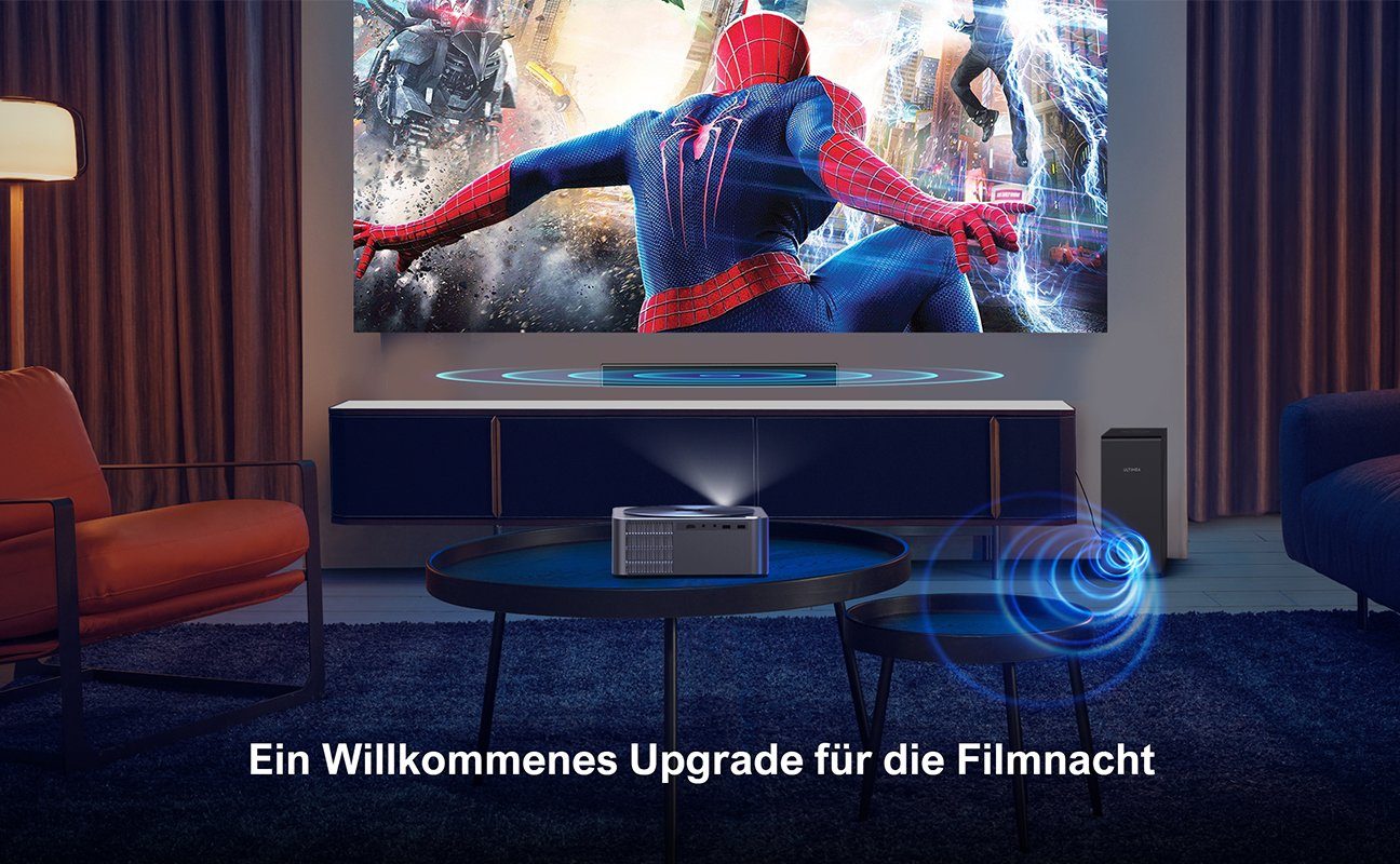Ultimea 2.1 Surround TV Soundbar (5,25'' Tieftöner, BassMX, Bass Verbessert PC Lautsprecher)