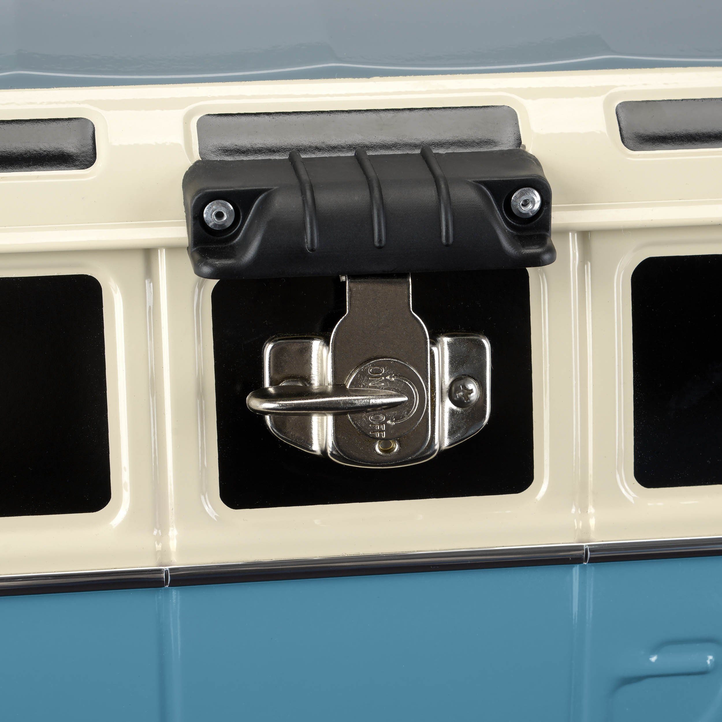 VW Collection by BRISA Kühlbox Volkswagen Fahrbarer Kühlwagen in T1 Bulli Bus Form, 26 Liter, isolierter Bollerwagen