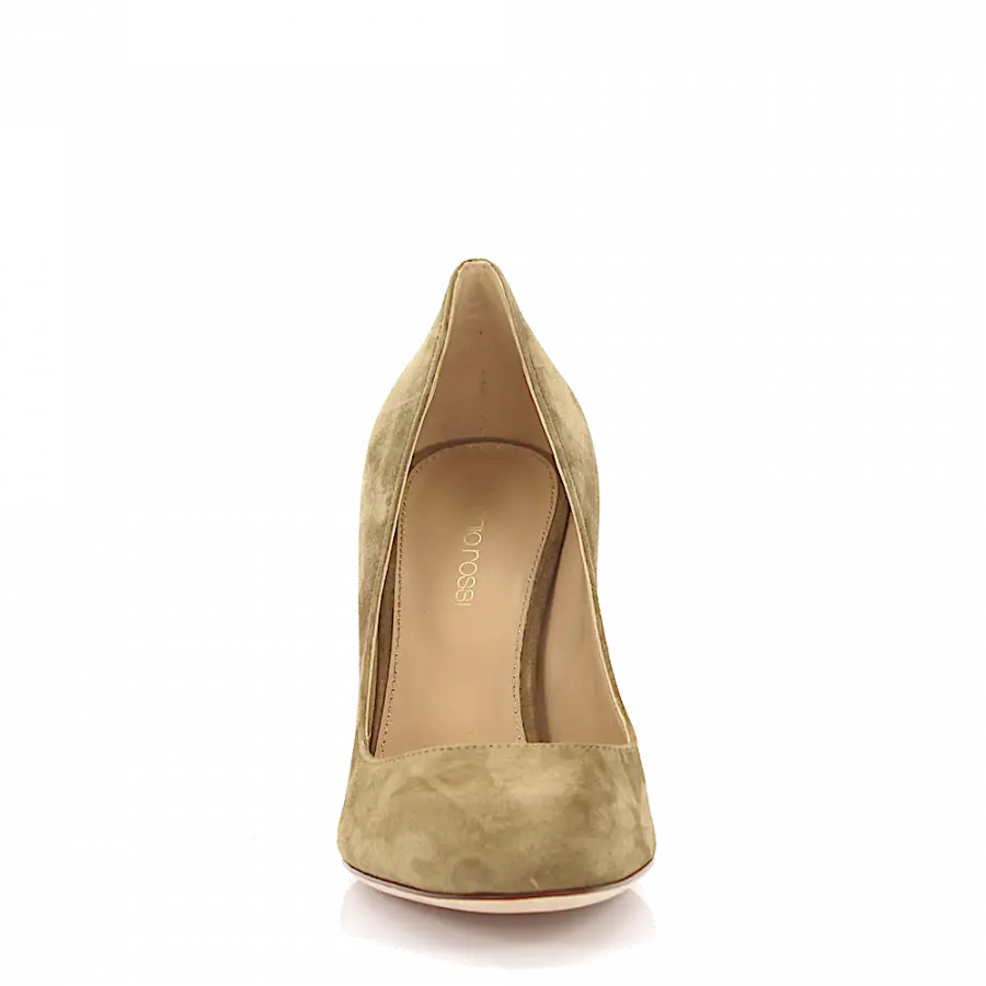 Sergio Rossi - Pumps Kalbsleder Veloursleder beige - beige