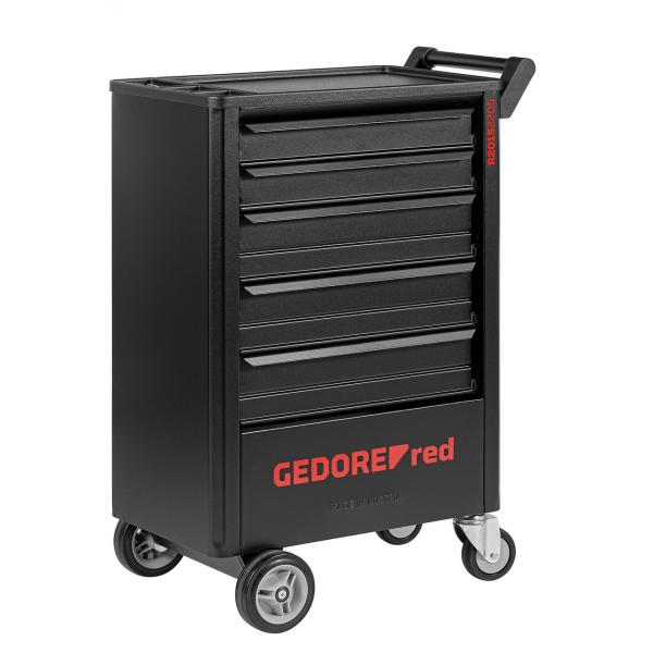Gedore RED 3301676 R21562005 Verktøyvogn Fylt GEDWORKER 5 skuffer 119 deler