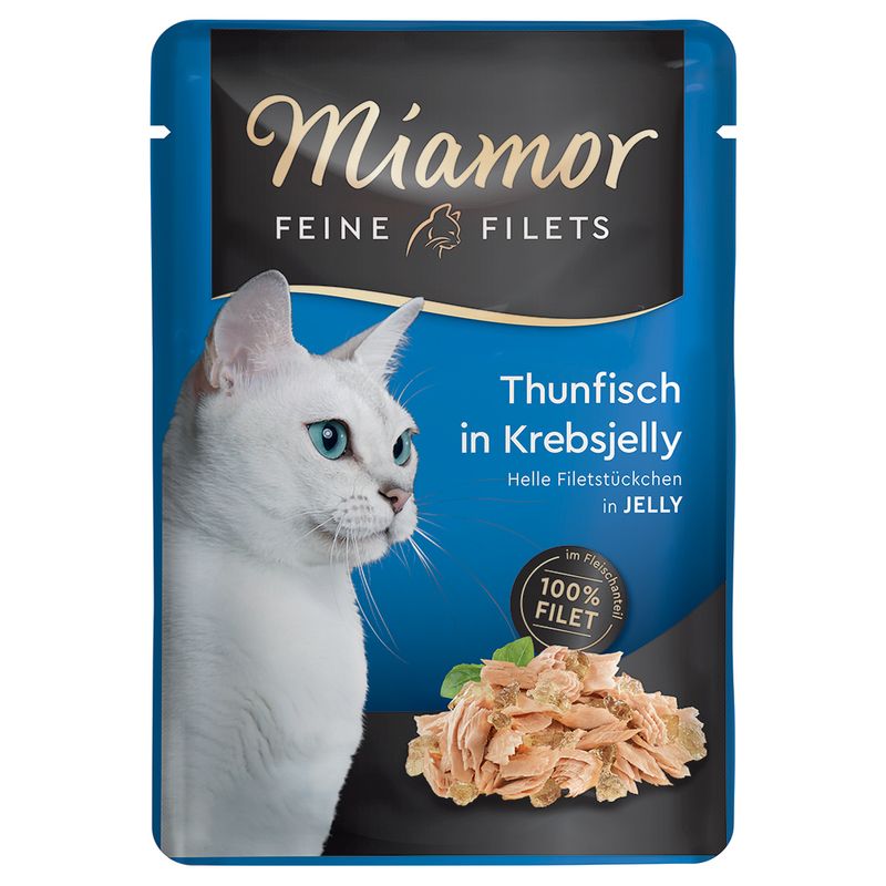 Sparpaket Miamor Feine Filets in Jelly Pouch 24 x 100 g | bitiba