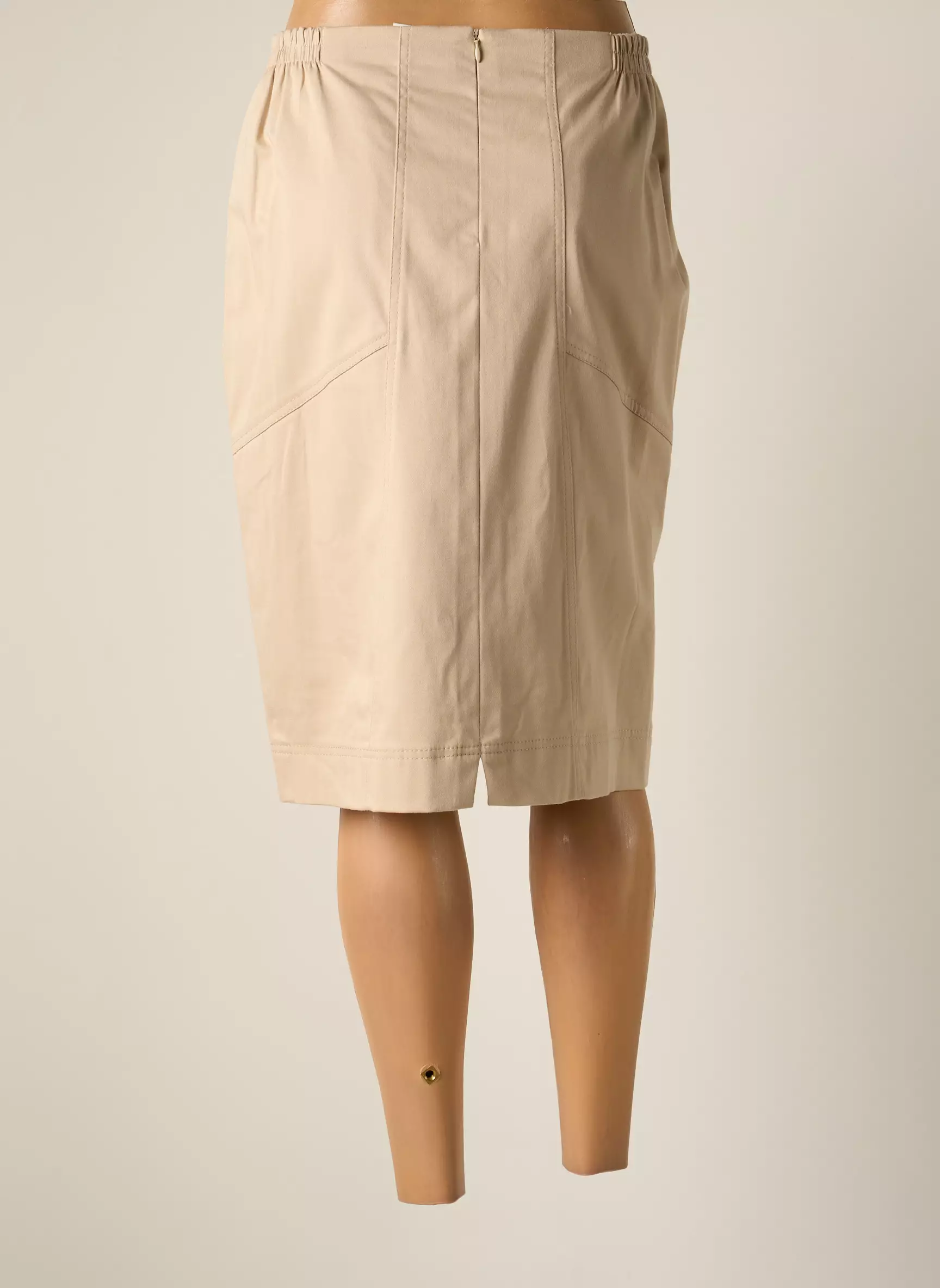Jumfil Jupes Mi Longues Femme couleur beige