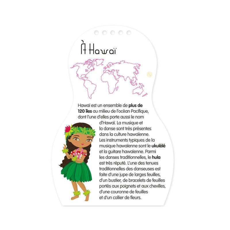 Carnet créatif Minimiki, Îles du monde - Play Bac