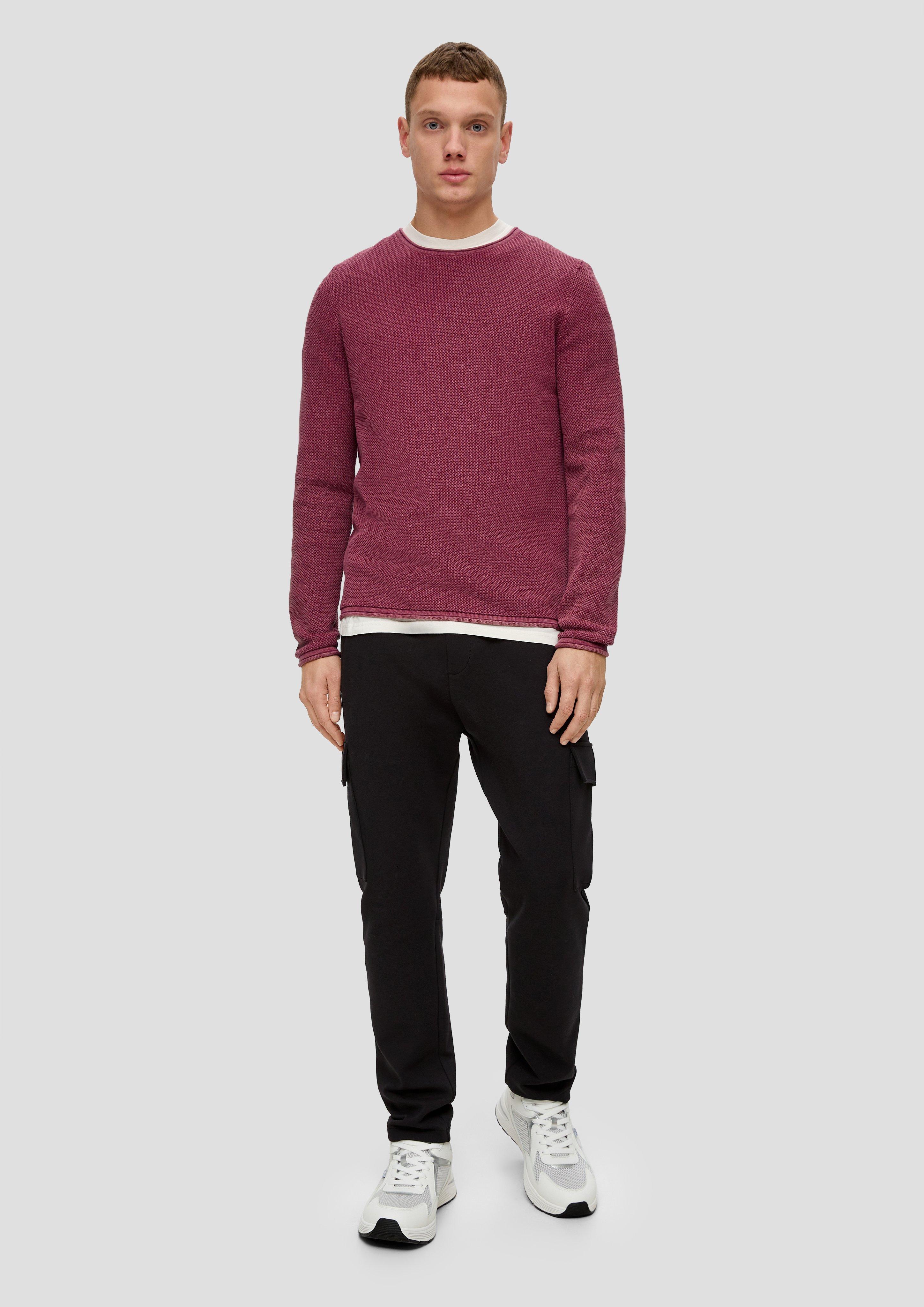 Leichter Strickpullover mit Musterstruktur  2138702-4481