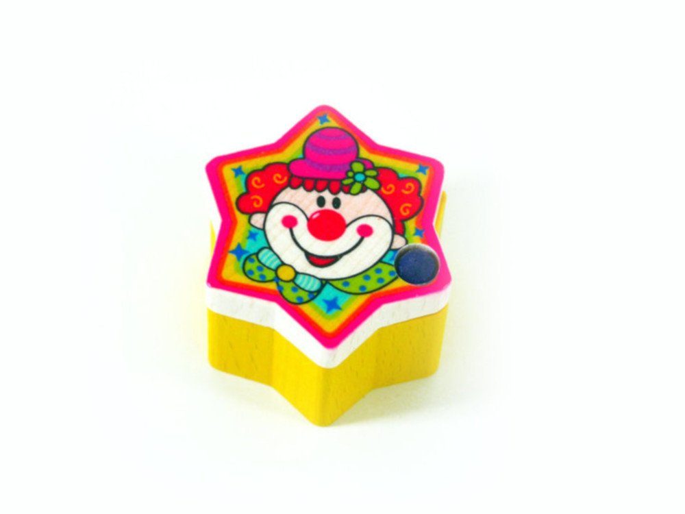 HESS Zahndose Milchzahndose Clown gelb Schatzdose 14169 Zahndose Schmuckdose