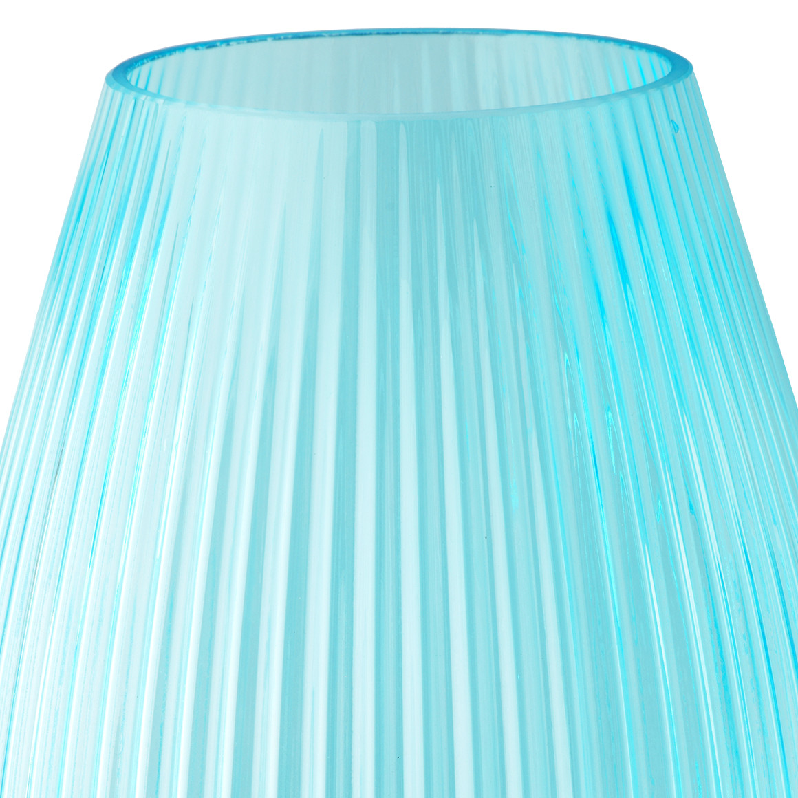 Große Vase in geriffelter Optik