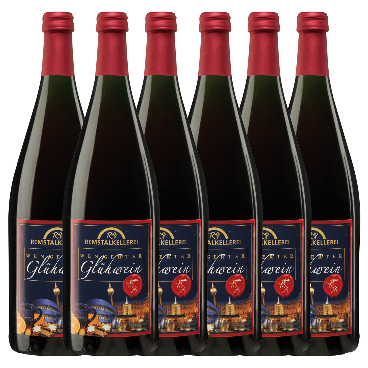 Württembergische WZG Remstalkellerei Wengerter Glühwein rot 1,0L 6er Karton