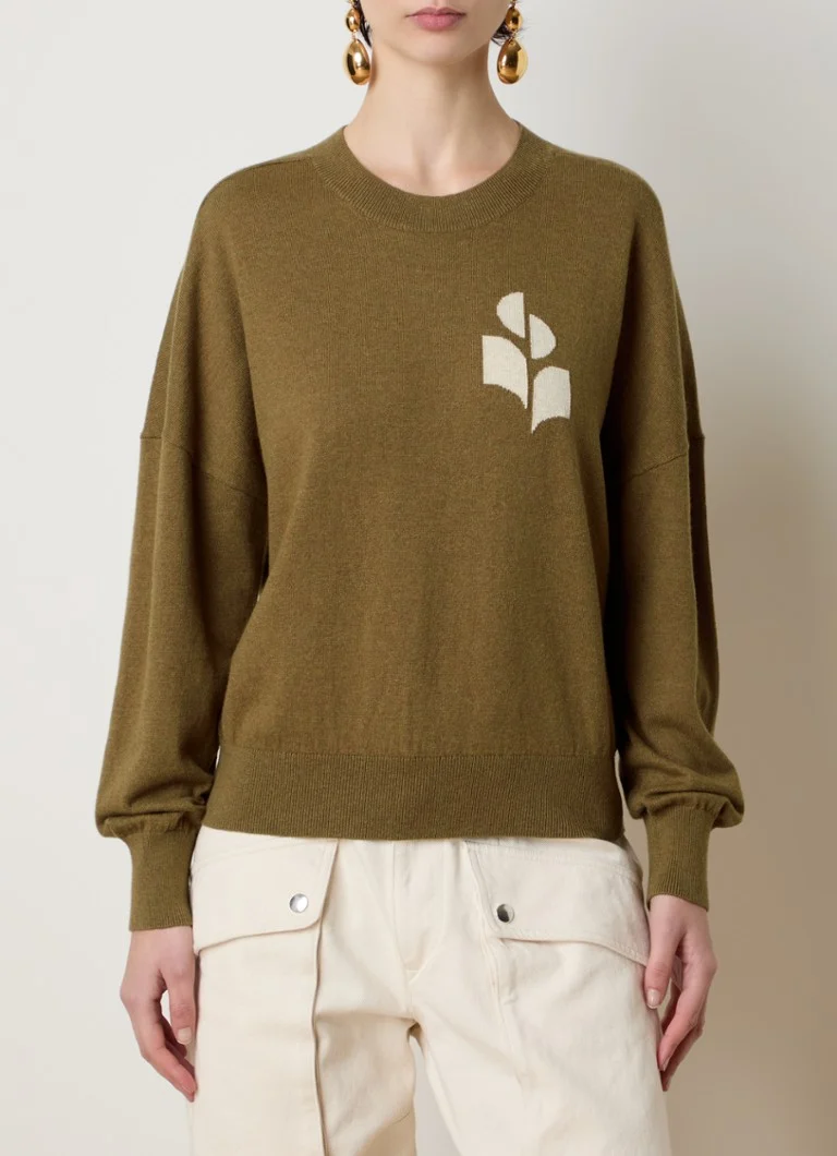 Feinstrickpullover von Isabel Marant Marisan mit eingestricktem Logo