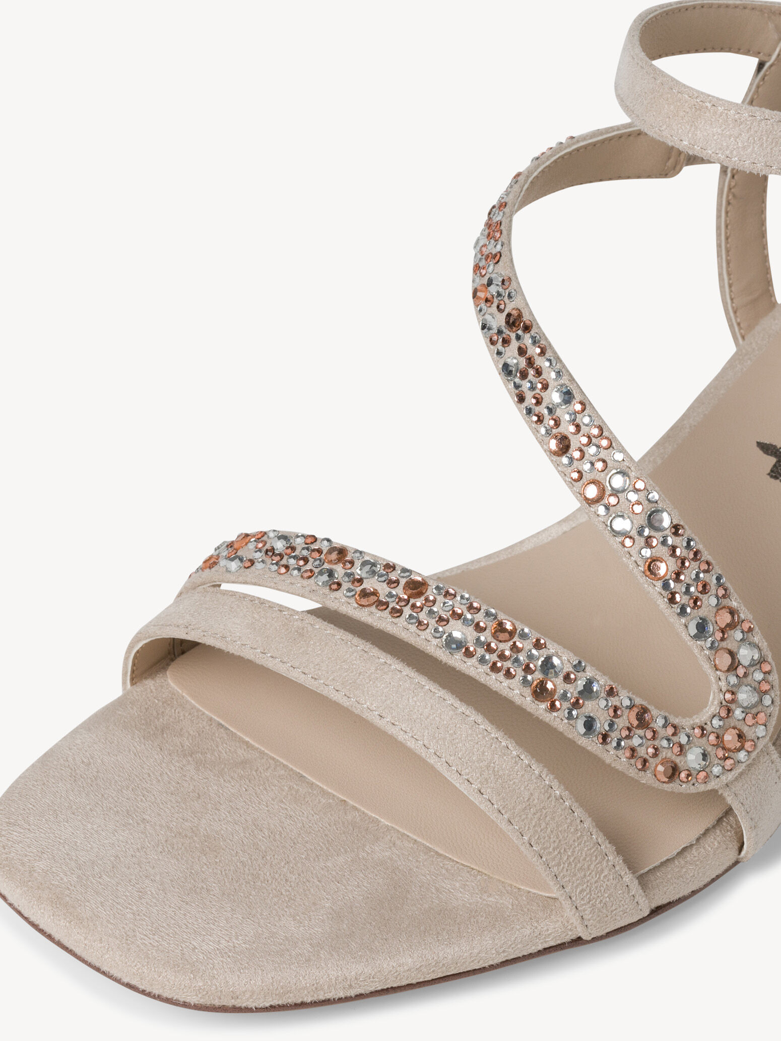 Sandale à talon - beige