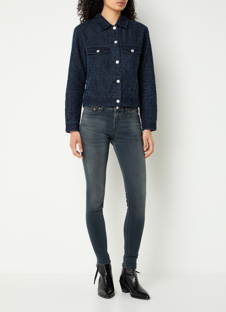 Jachetă din denim Denham Kazuko cu buzunare la piept