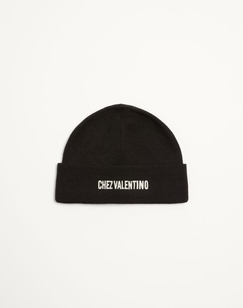 Gorro tricotado em lã da Chez Valentino