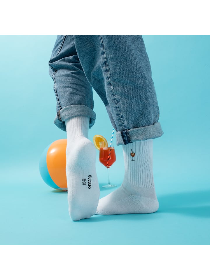 Occulto 3er Pack Motiv Tennissocken Robin in Drinks günstig kaufen