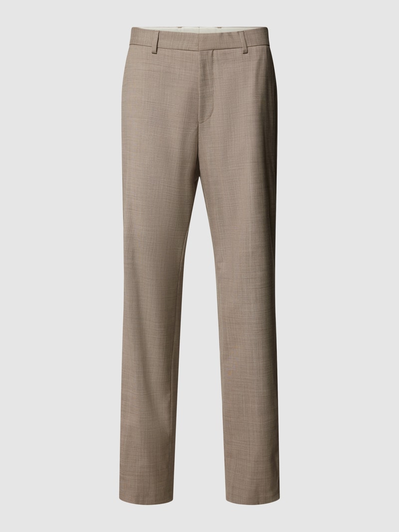 Anzughose mit Webmuster Modell 'Lenon' in beige