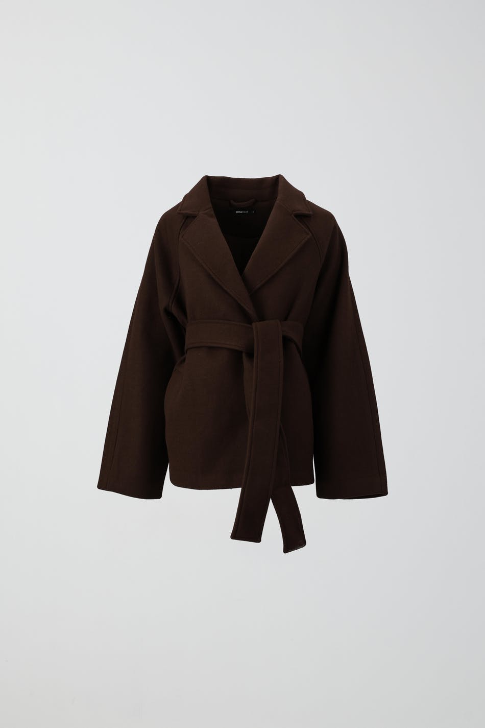 Belted short coat