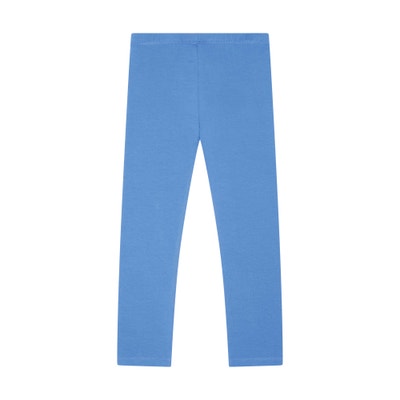 Set Leggings + T-Shirt kurzarm, mittelblau für Mädchen