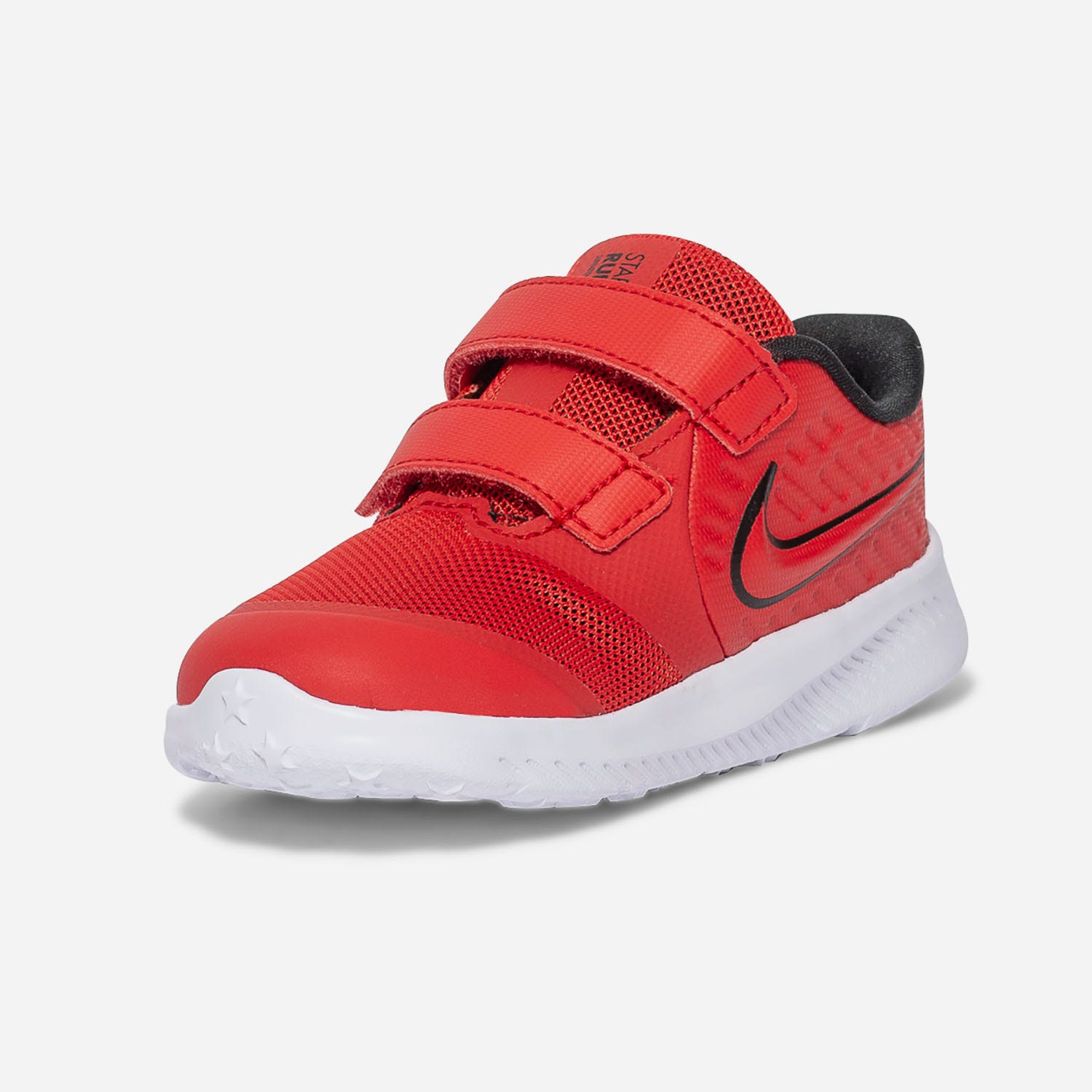 Tennis NIKE rouge en mesh et cuir thermocollé